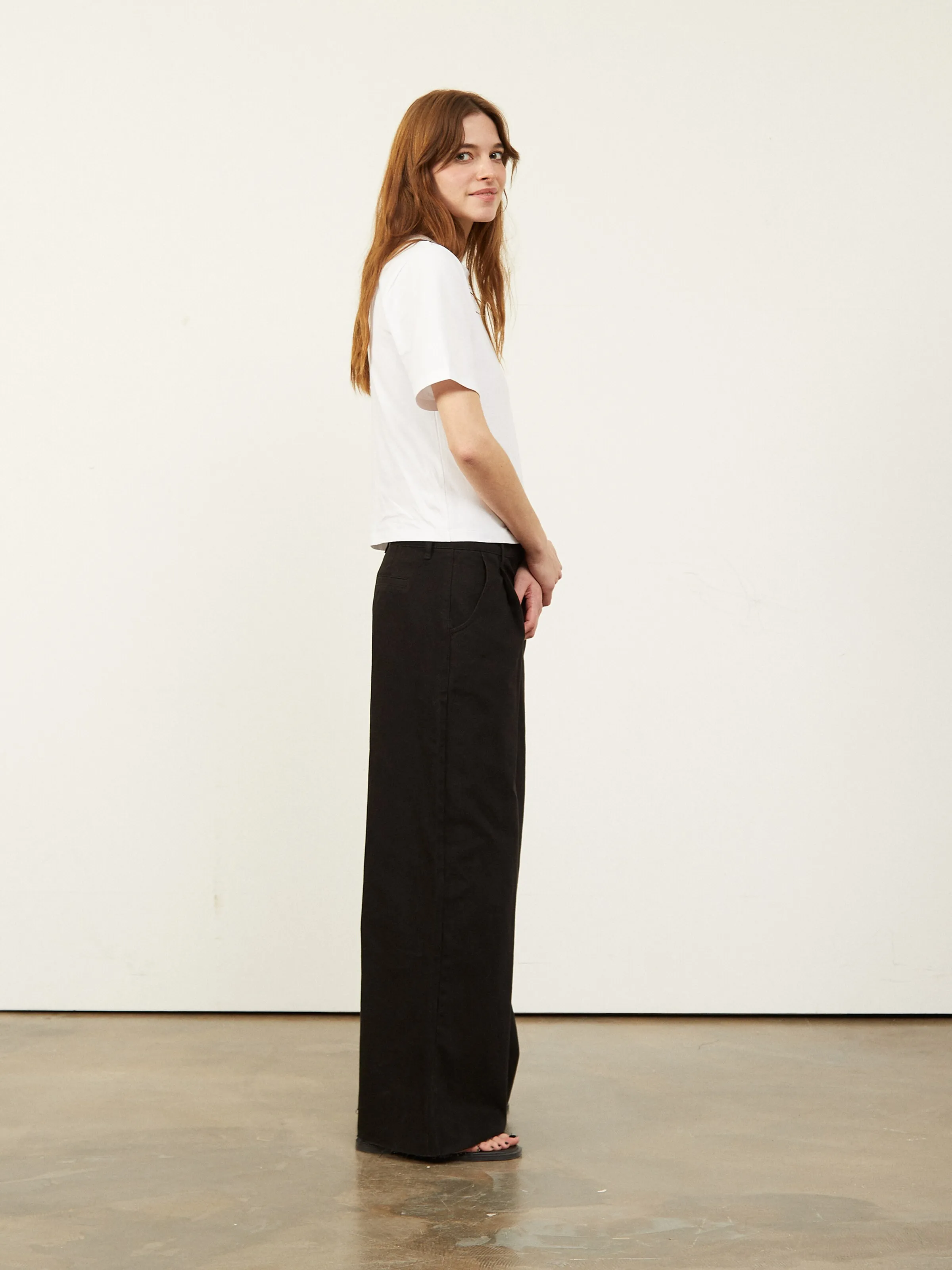 Aligne Wide Leg Jeans 'Connie' in Schwarz