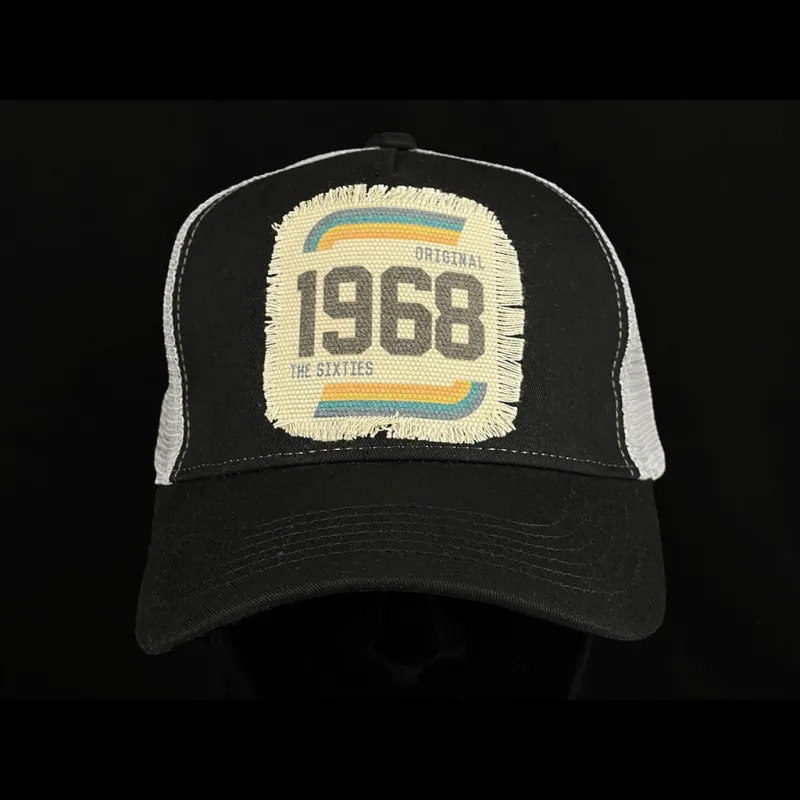 Anniversary Cap Jahrgang 1968 Sixties Trucker Schwarz / Grau