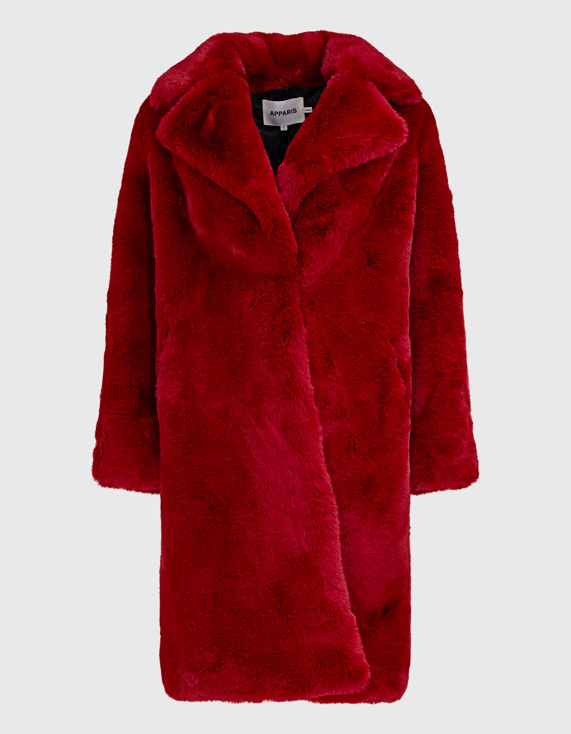 Apparis Steffi Rouge // Faux Fur Mantel
