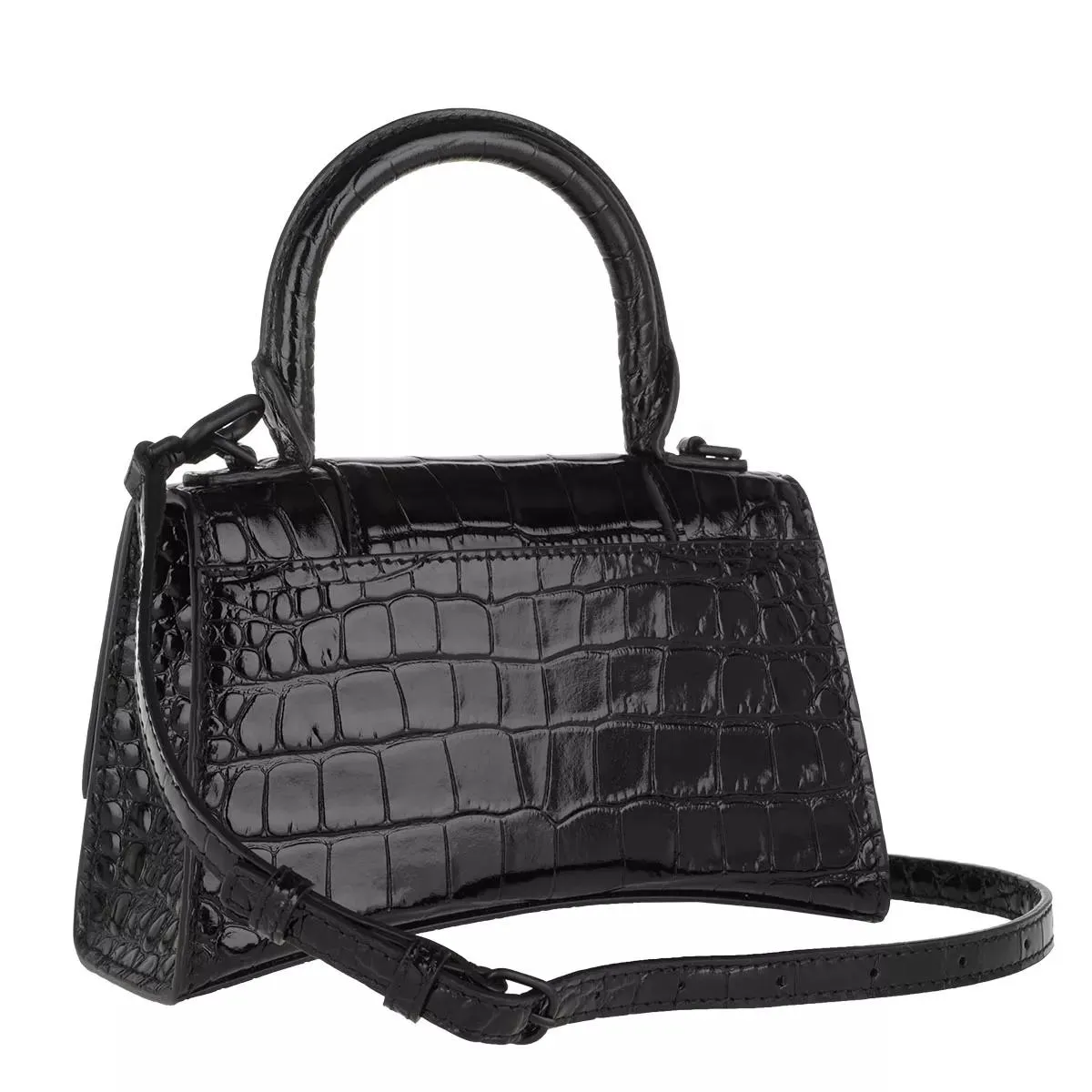   Balenciaga  Hourglass Top Handle XS Shoulder Bag Black  Satchel 