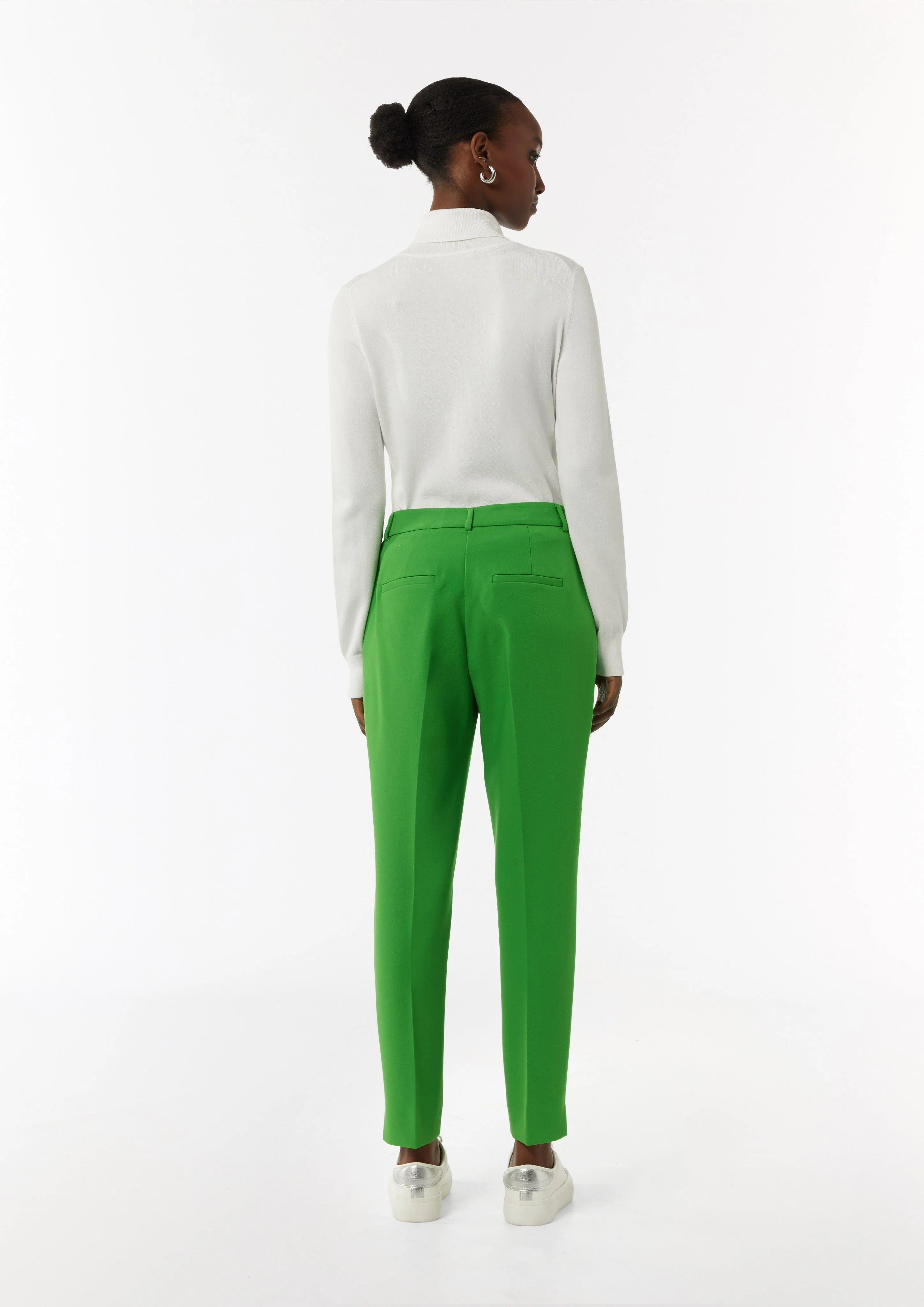 Business-Hose mit geschlitztem Saum