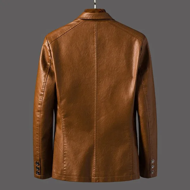 Davids Lederjacke Rot / 5XL