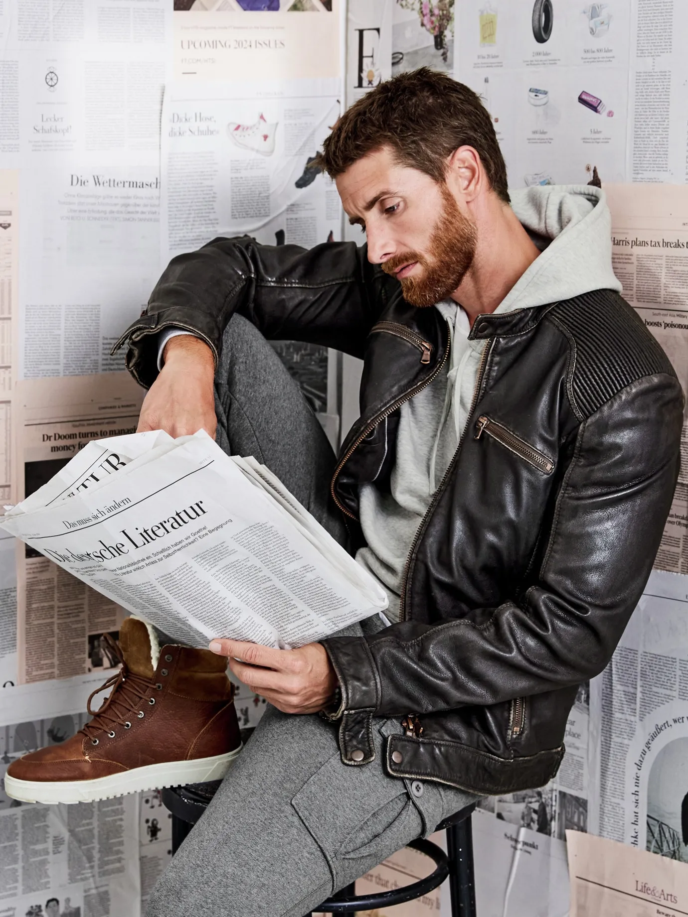 Erbstück-Lederjacke für Herren