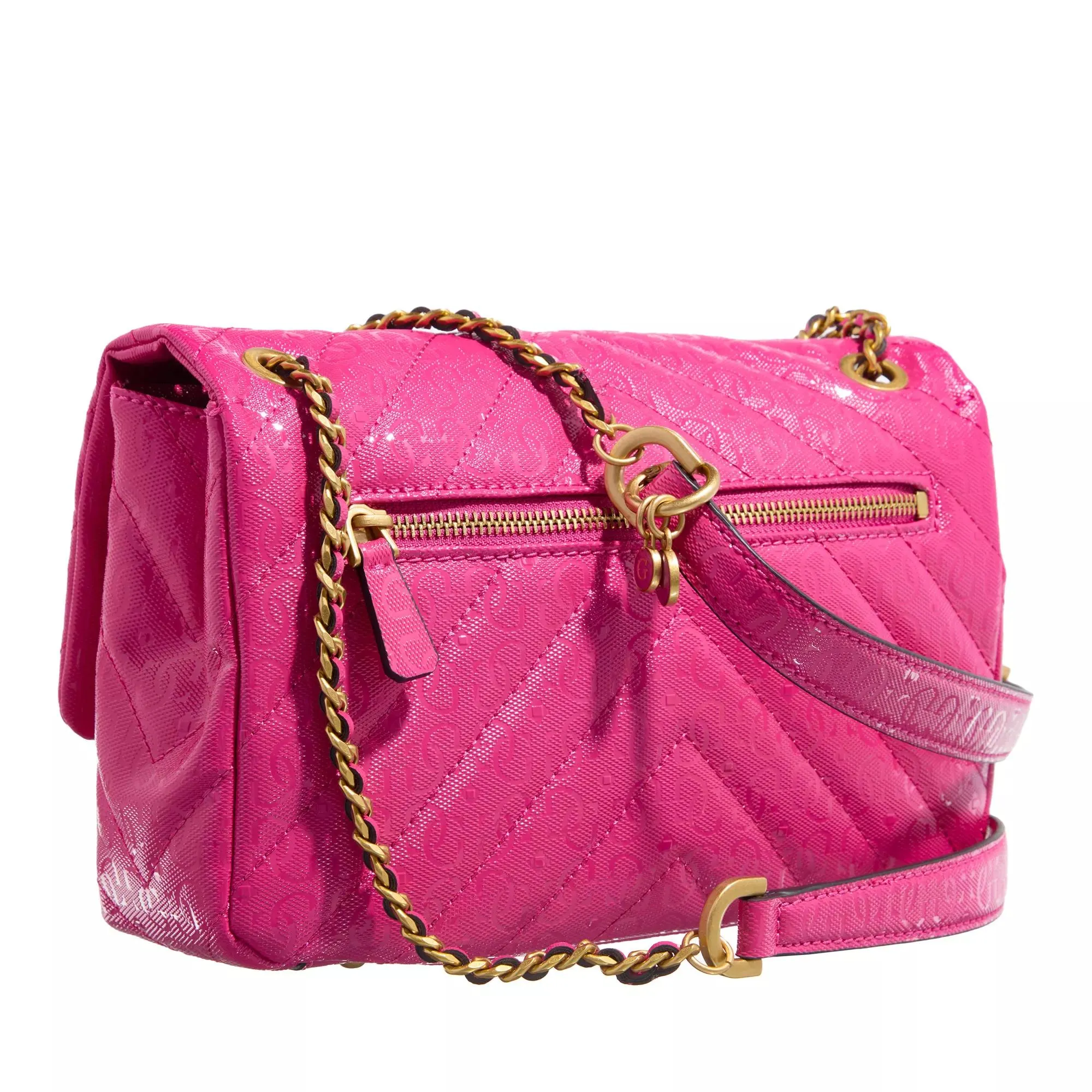   Guess  Jania Convertible Xbody Flap Fuchsia  Crossbody Bag 