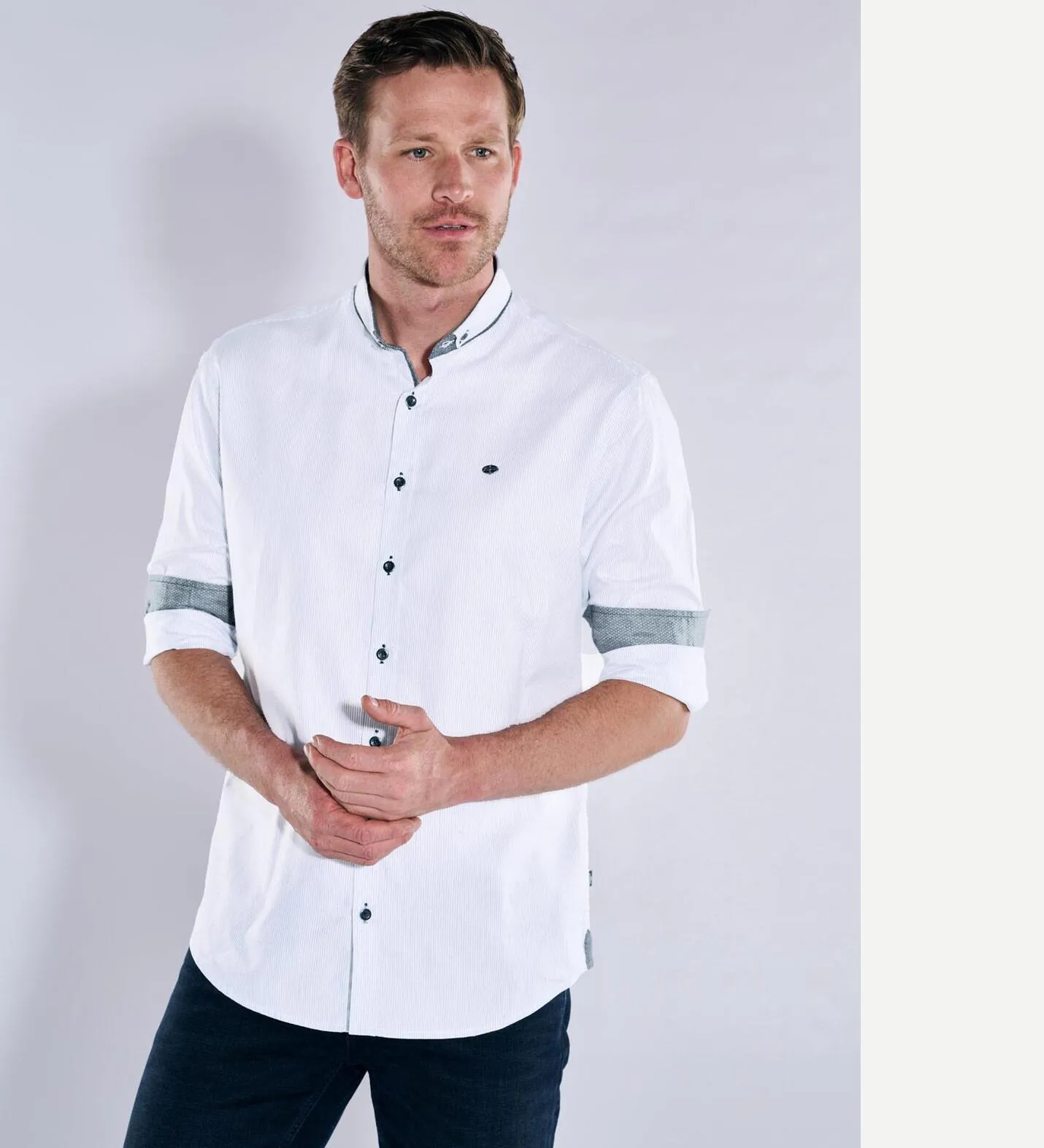 Herren engbers Langarm-Hemd regular in Blau kaufen 37270