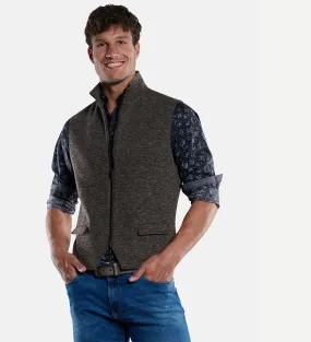 Herren engbers Sakko-Weste mit Zipper in Braun kaufen 33611