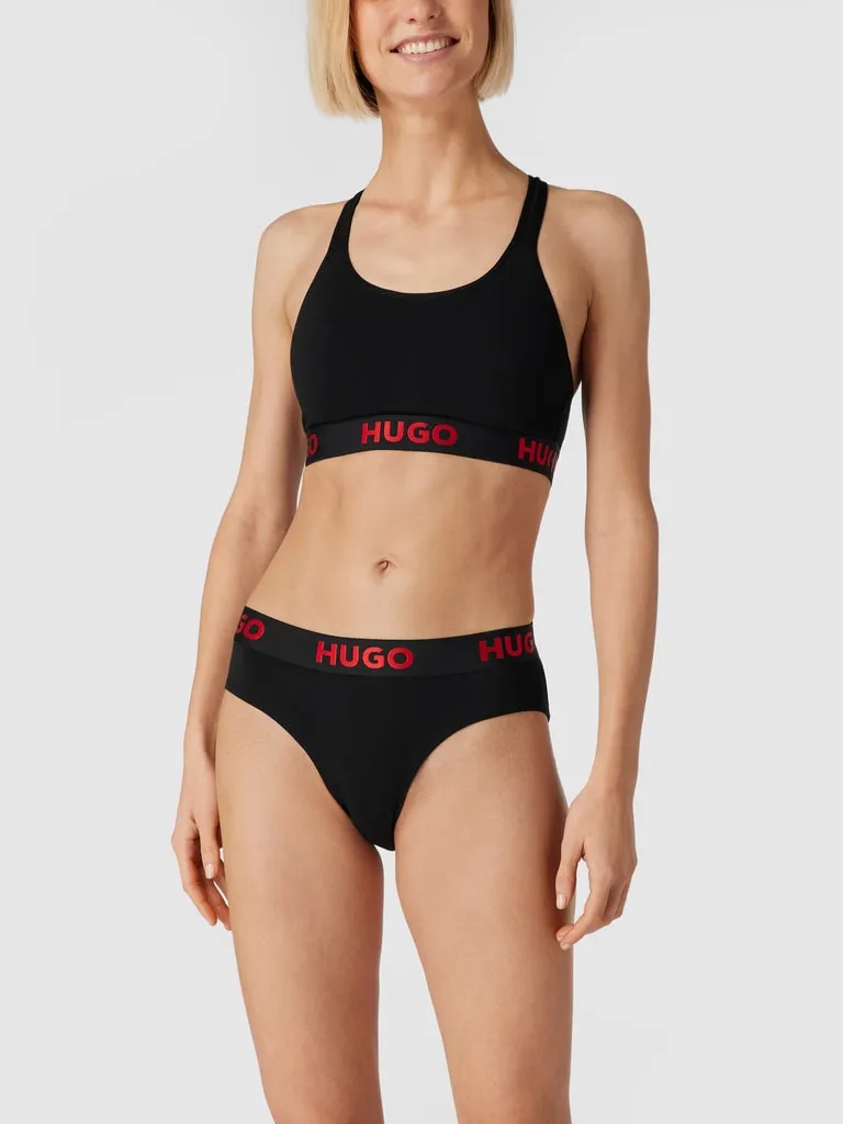 HUGO Bustier mit Logo-Bund (black) online kaufen