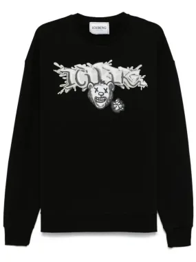 Iceberg  Printed Sweatshirt Black 