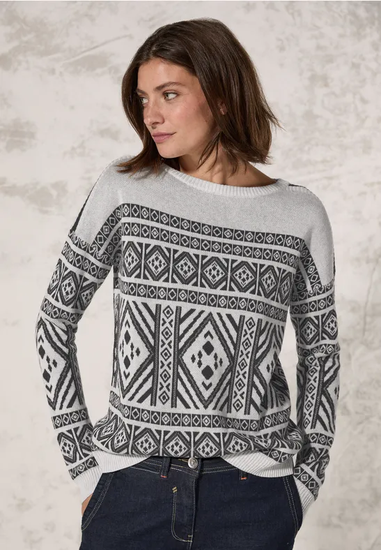 Jaquard-Pullover