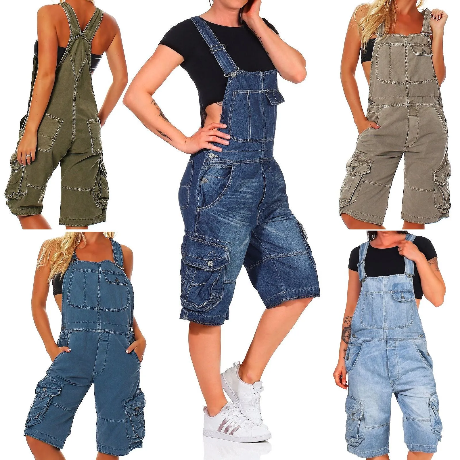 Jet Lag Damen Overall Shorts