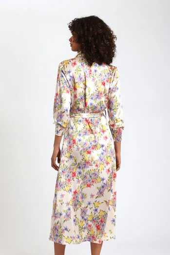 Kleid Smock aus Seidenstretch 