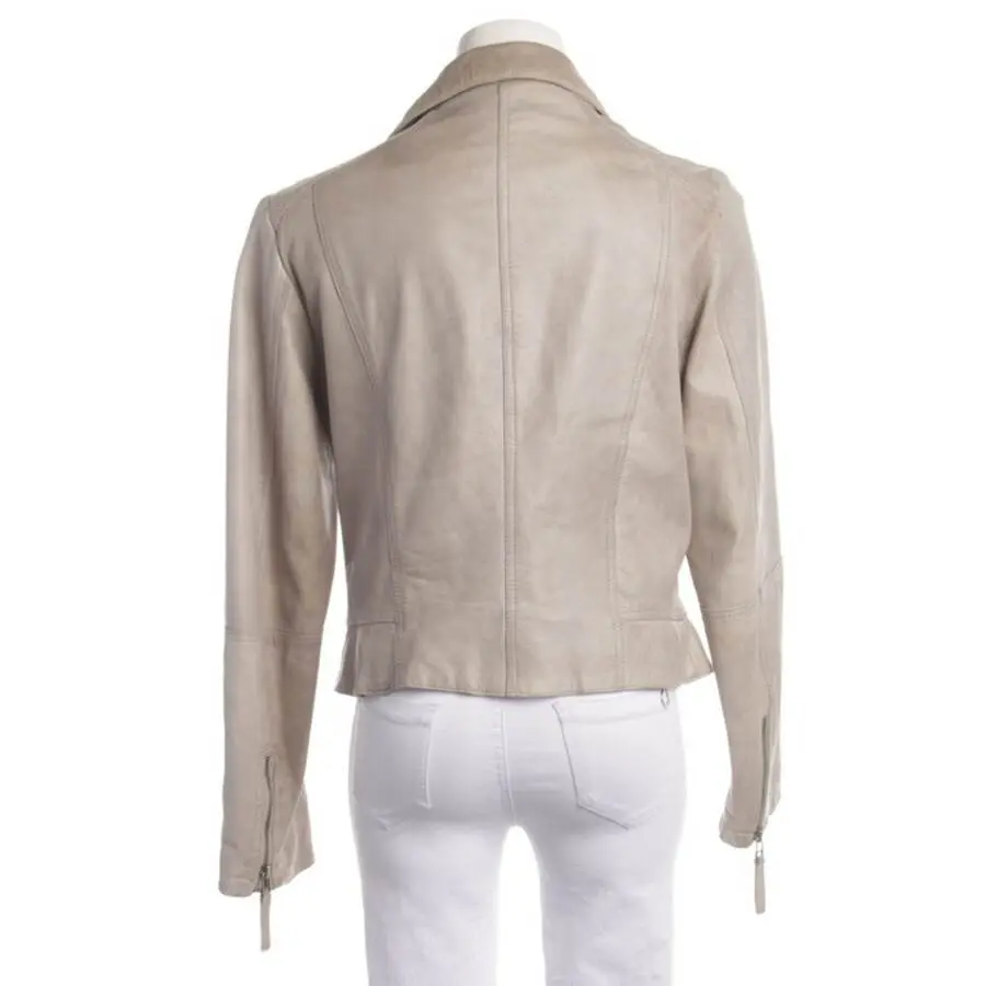 Lederjacke 42 Weiß