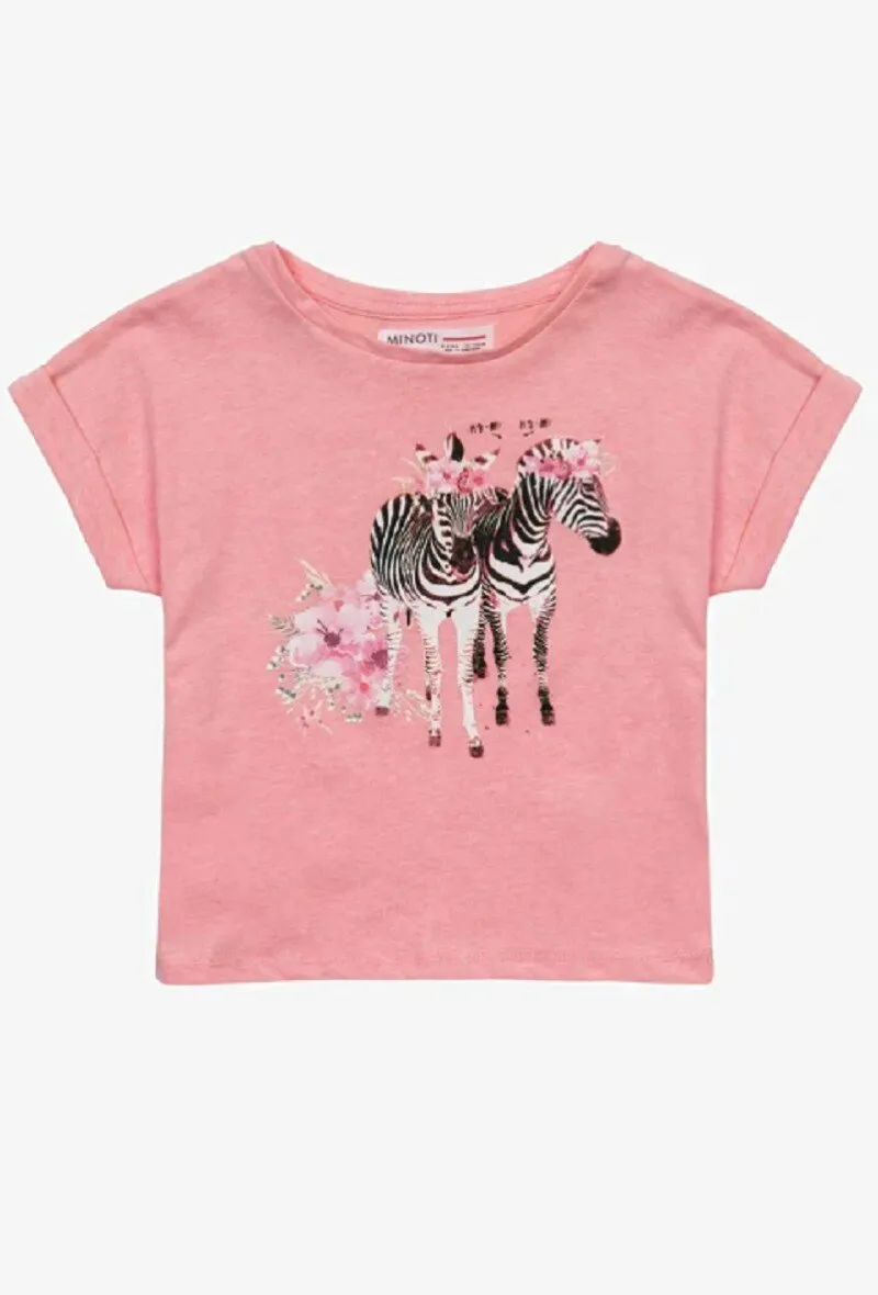 MINOTI Zebra-Kurzarm-T-Shirt