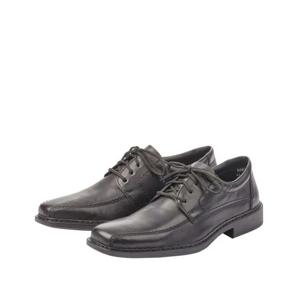 Rieker Antistress Herren Schnürschuh Leder schwarz S12   B0812-00