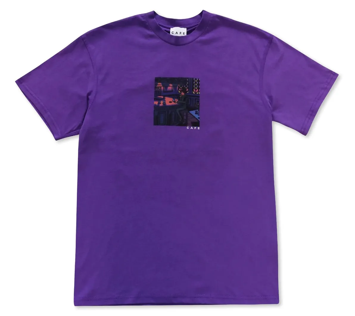 Skateboard Cafe Barfly Tee T-Shirt - Purple