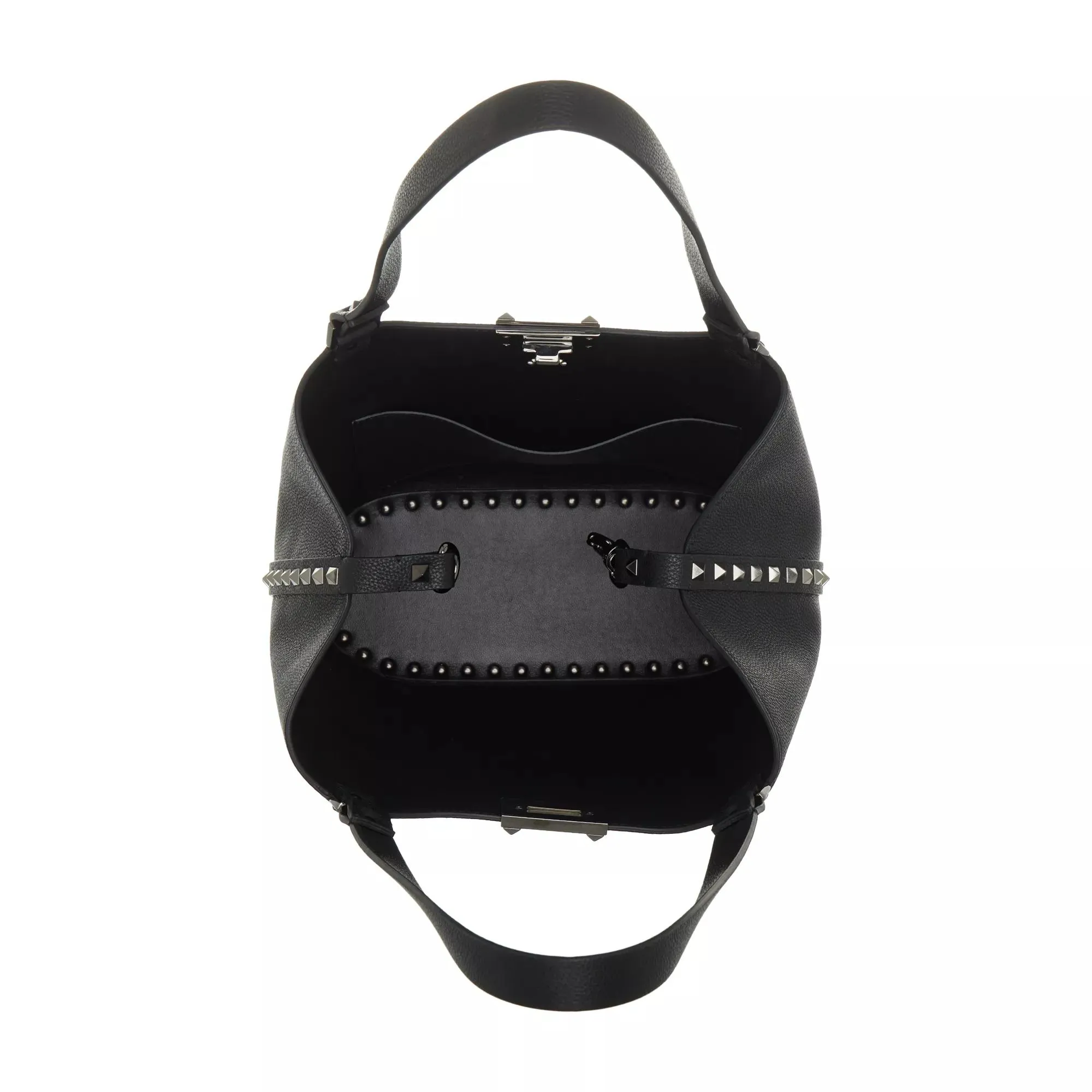   Valentino Garavani  Small Tote Rockstud  Nero  Hobo Bag 
