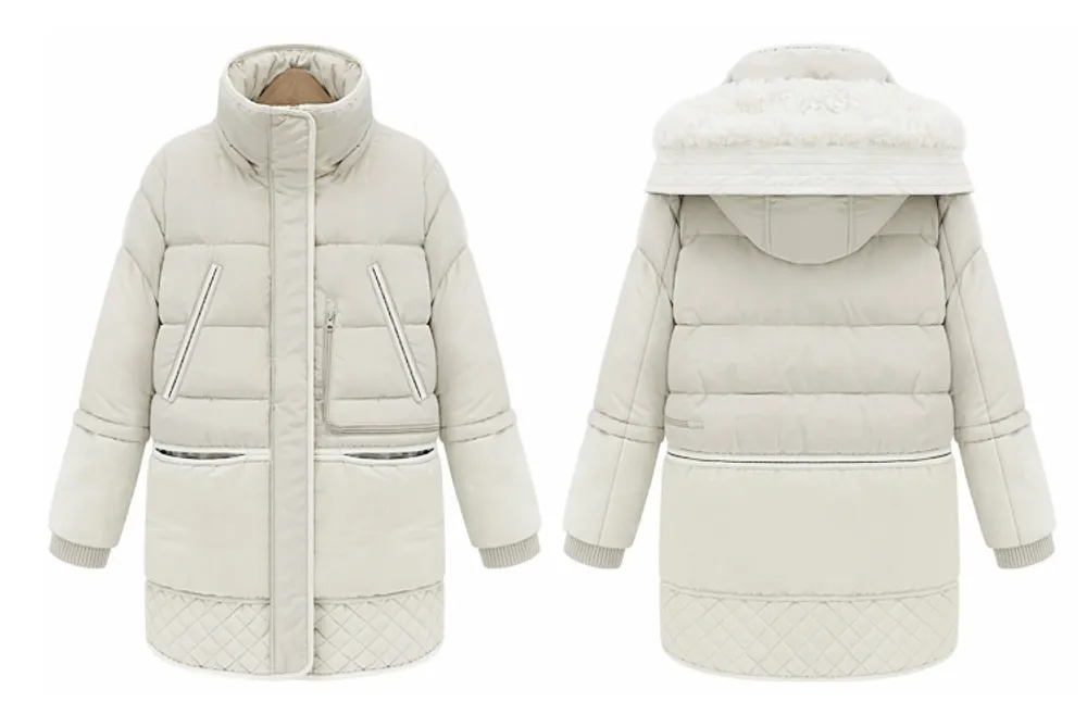 Winter dicker Baumwoll-Mantel Frauen Down Jacke Mantel